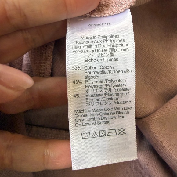 Madewell Faux Wrap Dress Mauve Pink Short Sleeve Size M Spring Summer - Picture 8 of 10